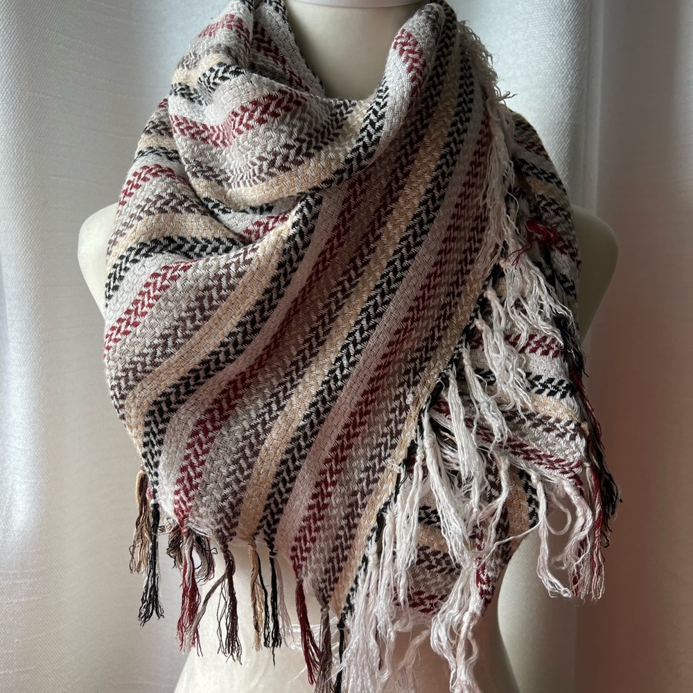 Maurices Striped Square‎ Scarf